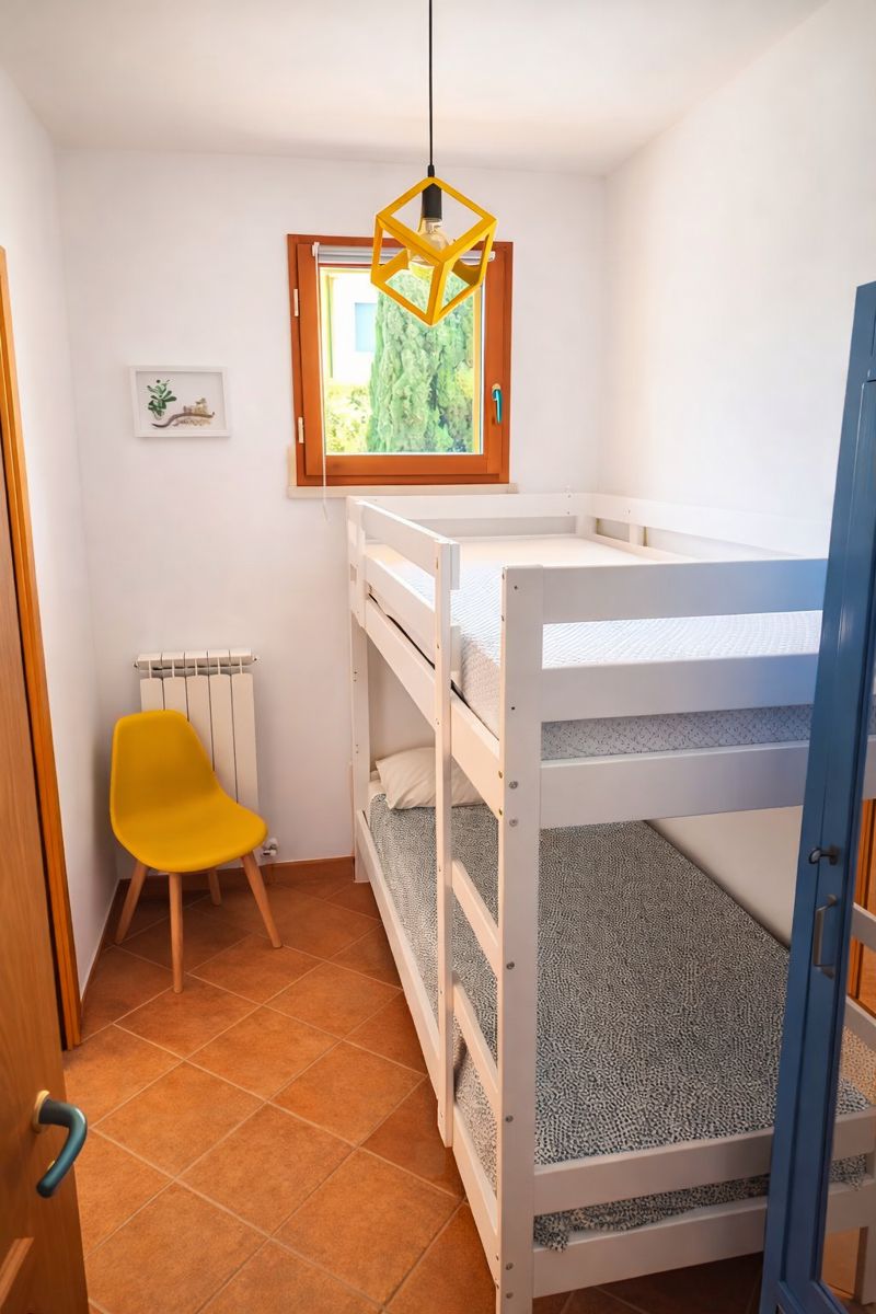Second bedroom with adult bunk bed